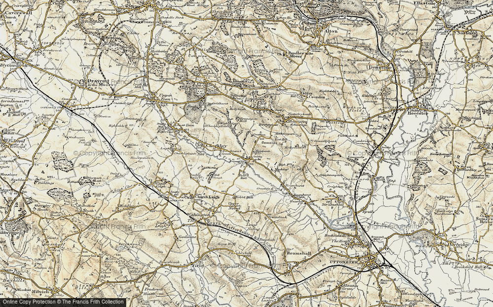 Old Map of Fole, 1902 in 1902