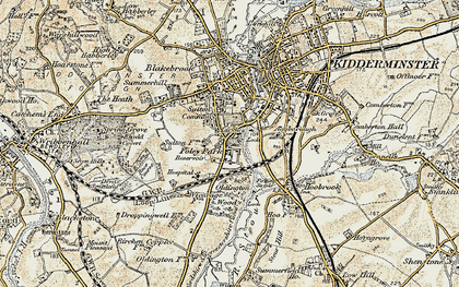 Old map of Foley Park in 1901-1902