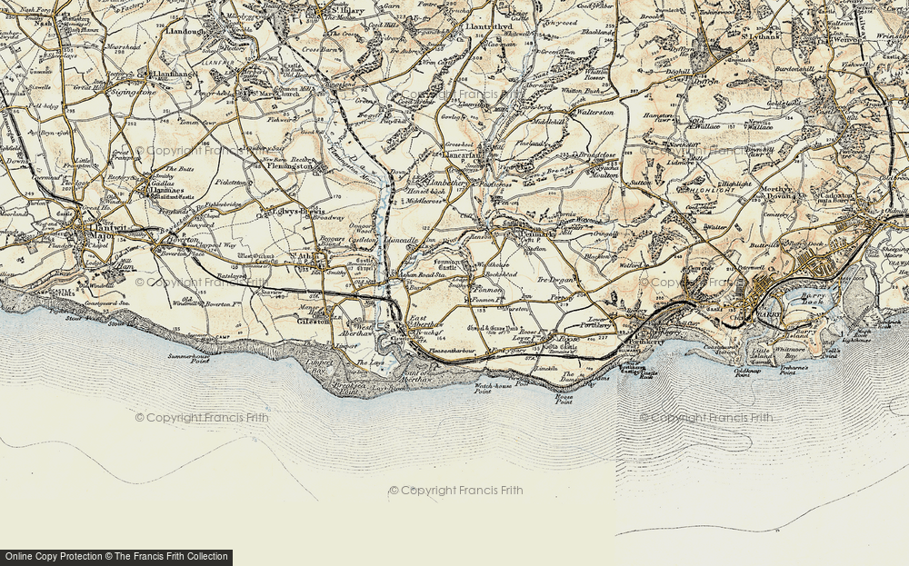 Old Map of Fonmon, 1899-1900 in 1899-1900