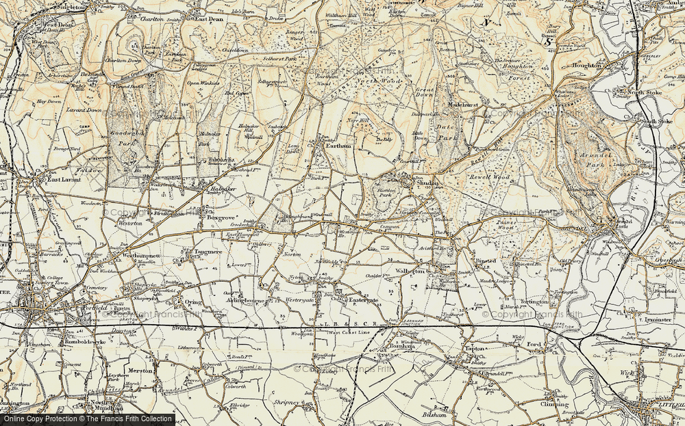 Old Map of Fontwell, 1897-1899 in 1897-1899