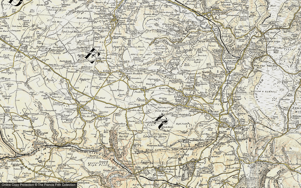 Old Map of Foolow, 1902-1903 in 1902-1903