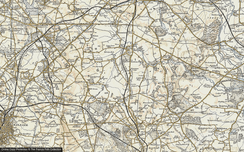 Old Map of Footherley, 1902 in 1902