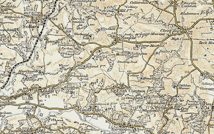 Old map of Footrid in 1901-1902