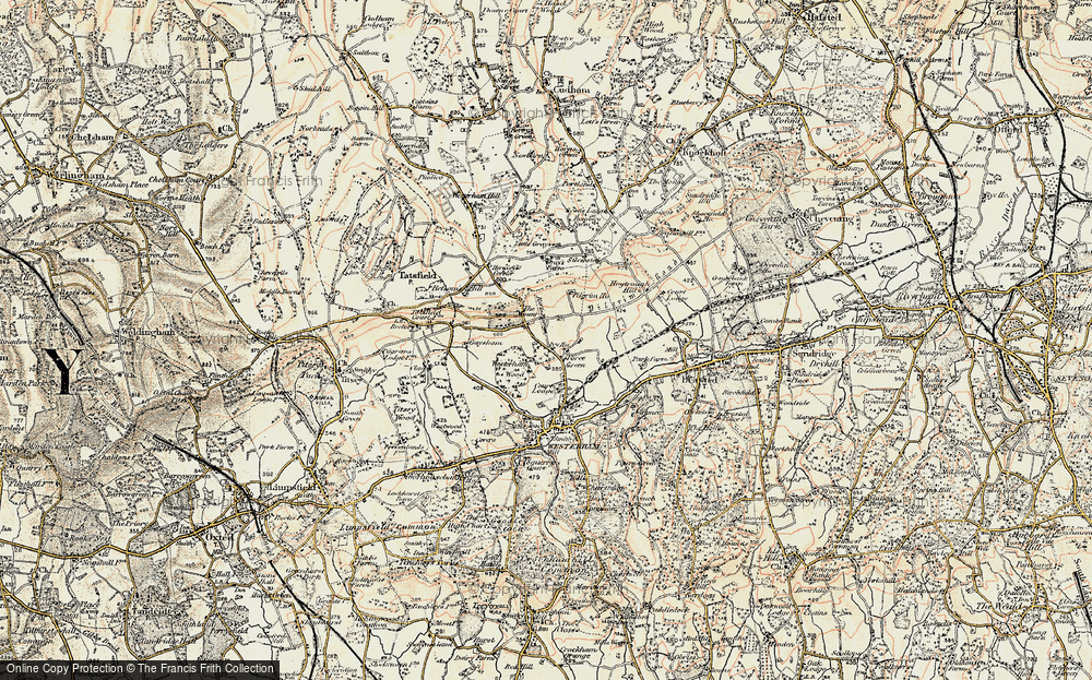 Old Map of Force Green, 1897-1902 in 1897-1902