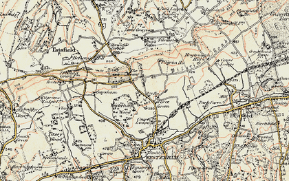 Old map of Force Green in 1897-1902