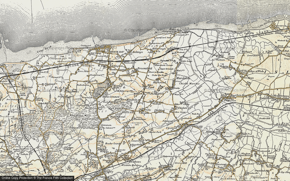 Old Map of Ford, 1898-1899 in 1898-1899