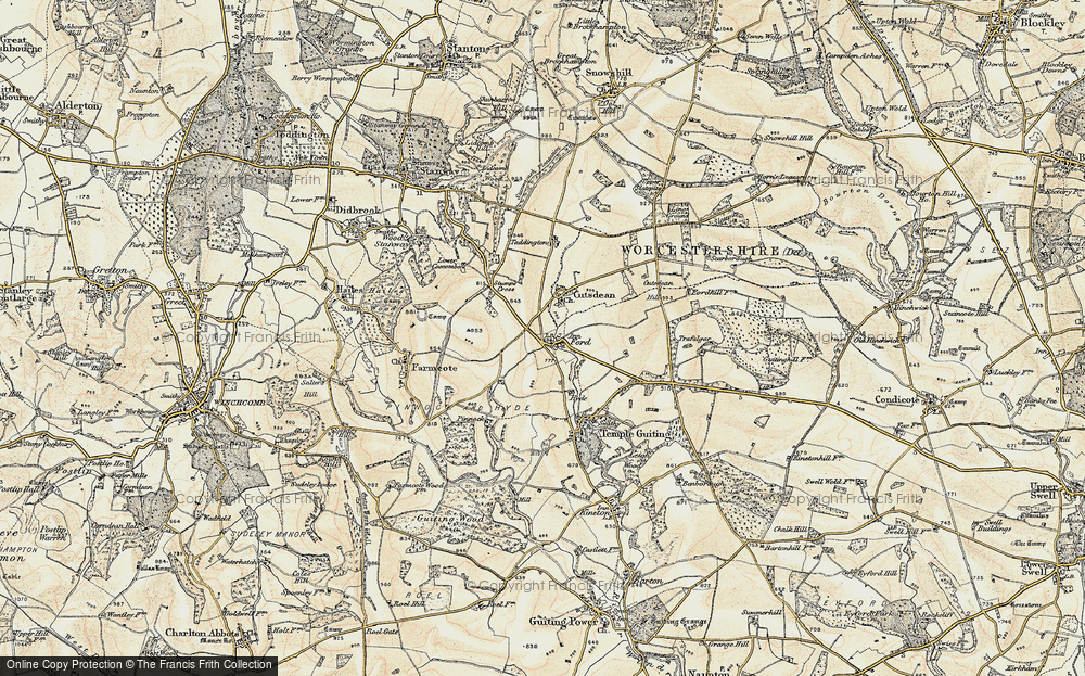 Old Map of Ford, 1899-1900 in 1899-1900