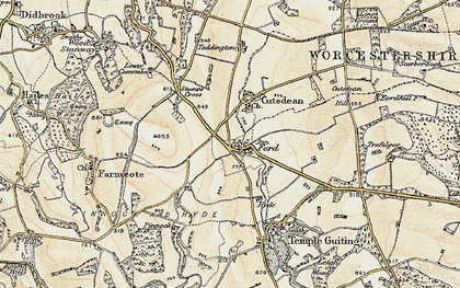 Old map of Hyde in 1899-1900