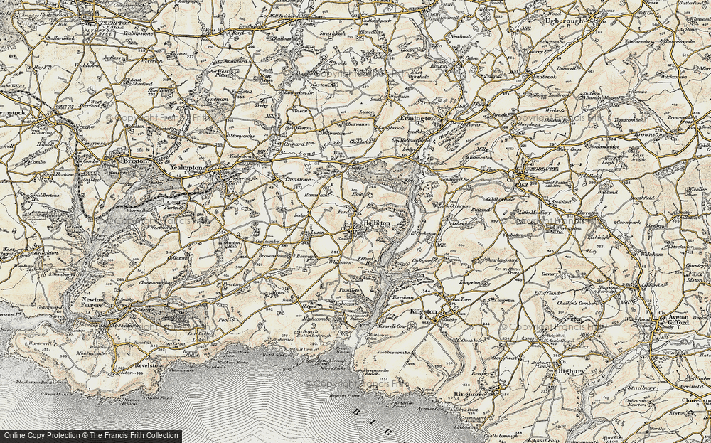 Old Map of Historic Map covering Flete in 1899-1900