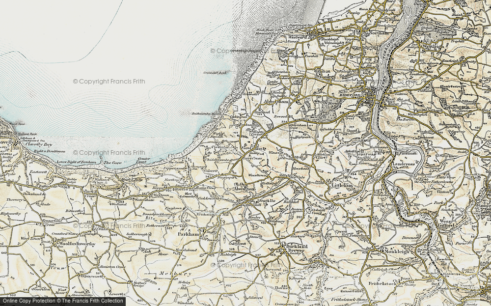 Old Map of Ford, 1900 in 1900