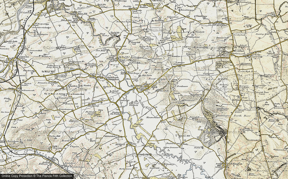Old Map of Ford, 1901-1903 in 1901-1903