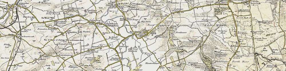 Old map of Ford in 1901-1903