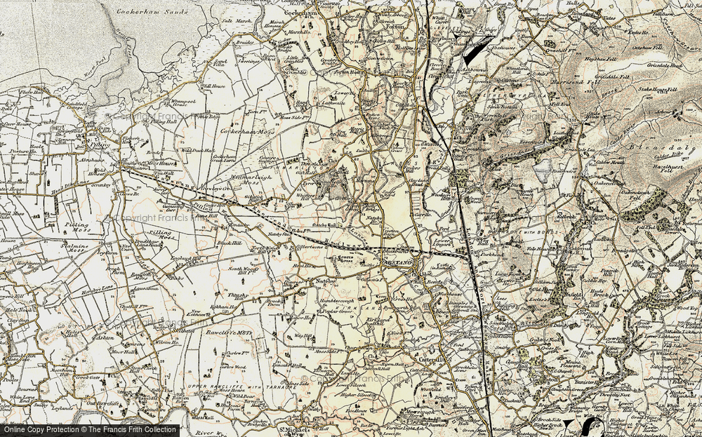 Old Map of Historic Map covering Winmarleigh in 1903-1904