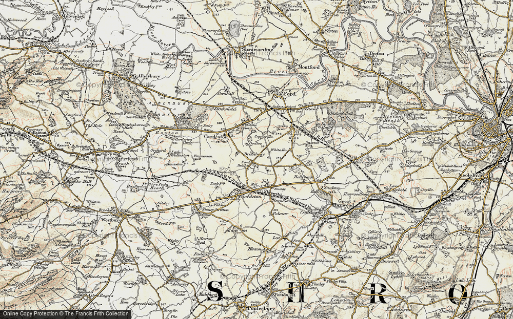 Old Map of Ford Heath, 1902 in 1902