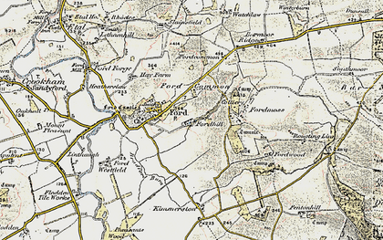 Old map of Barmoor Ridge in 1901-1903