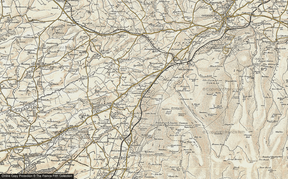 Historic Ordnance Survey Map of Forda, 1899-1900