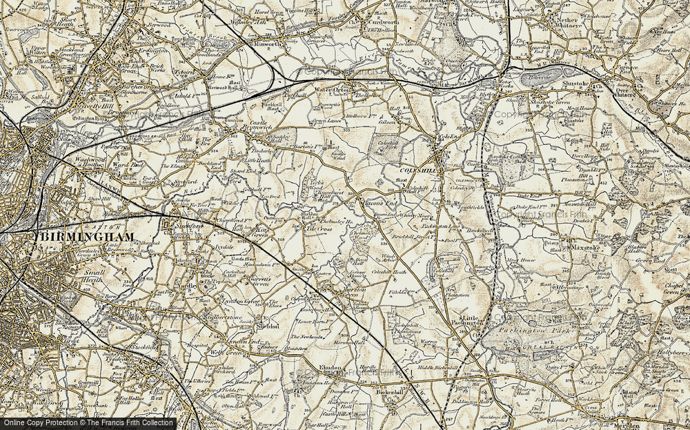 Old Map of Fordbridge, 1901-1902 in 1901-1902