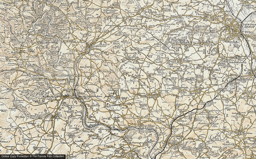 Old Map of Forder Green, 1899 in 1899