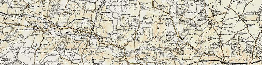 Old map of Fordham in 1898-1899
