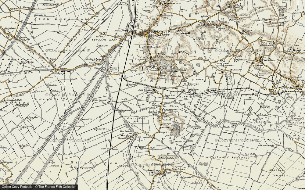 Old Map of Fordham, 1901-1902 in 1901-1902