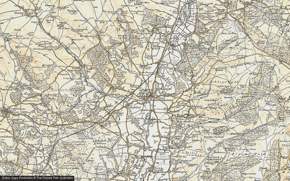 Old Map of Fordingbridge, 1897-1909 in 1897-1909