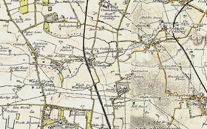 Old map of Fordley in 1901-1903