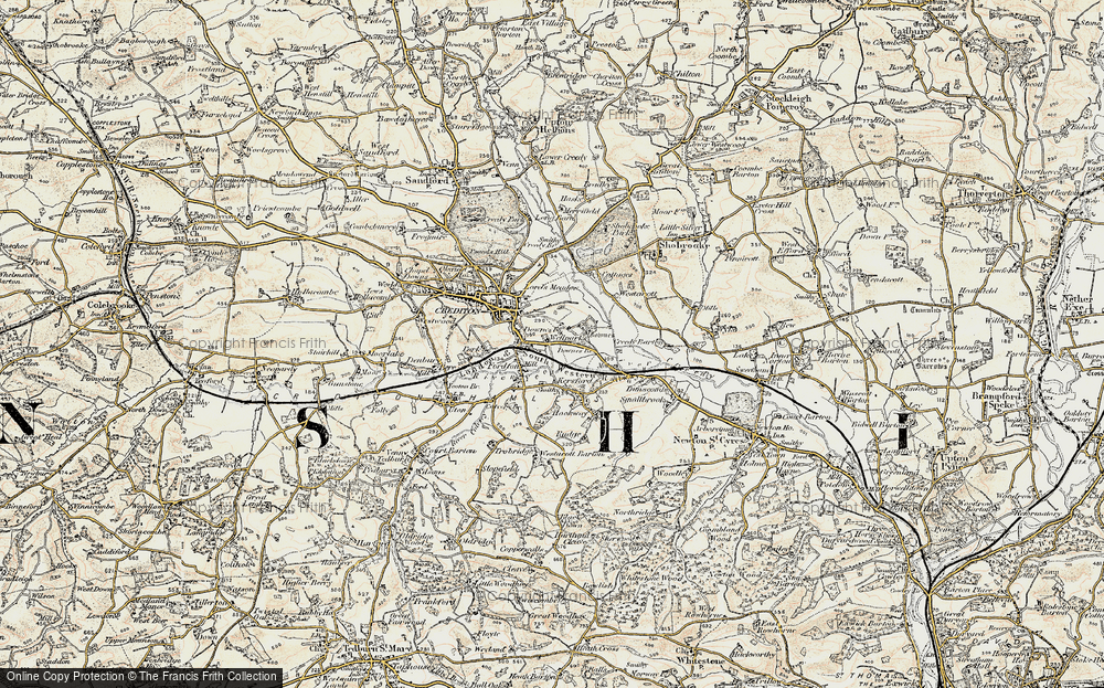 Old Map of Fordton, 1899-1900 in 1899-1900