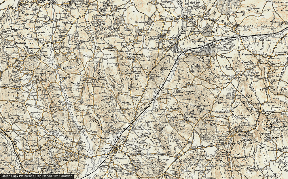 Old Map of Fordwater, 1898-1899 in 1898-1899