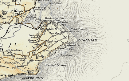 Old map of Foreland Fields in 1899