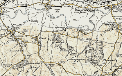 Old map of Foremark in 1902-1903