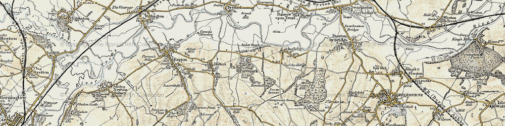 Old map of Foremark in 1902-1903