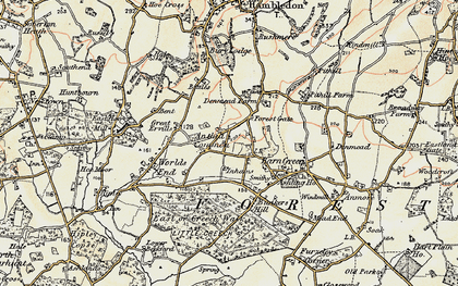 Old map of Forest Gate in 1897-1899
