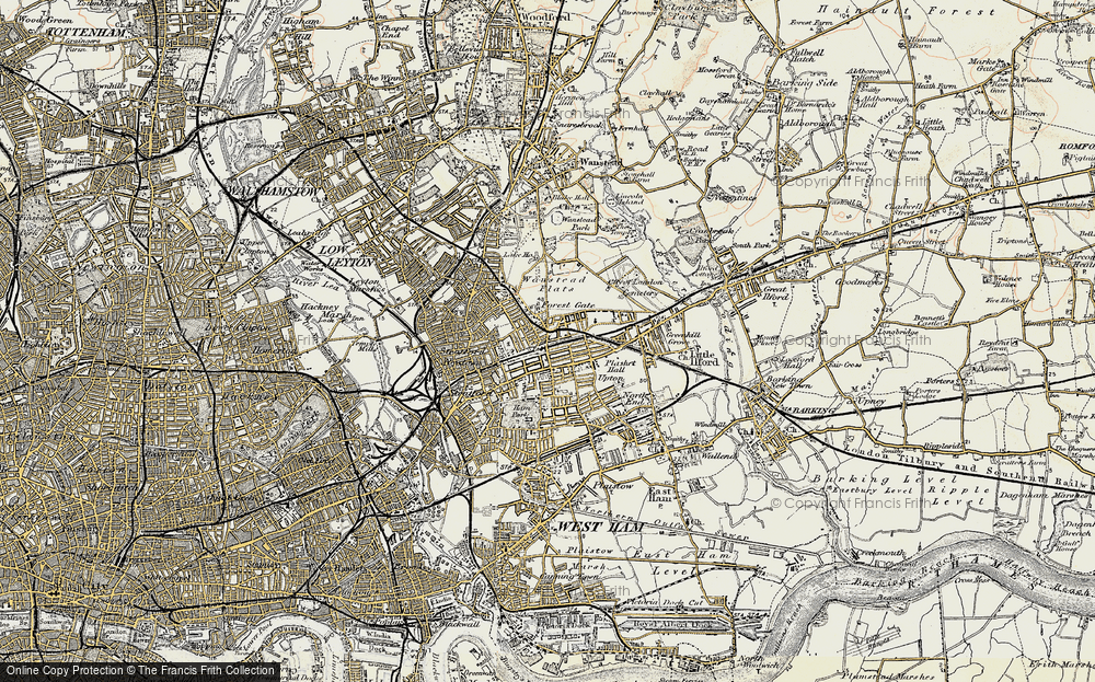 Old Map of Forest Gate, 1897-1902 in 1897-1902