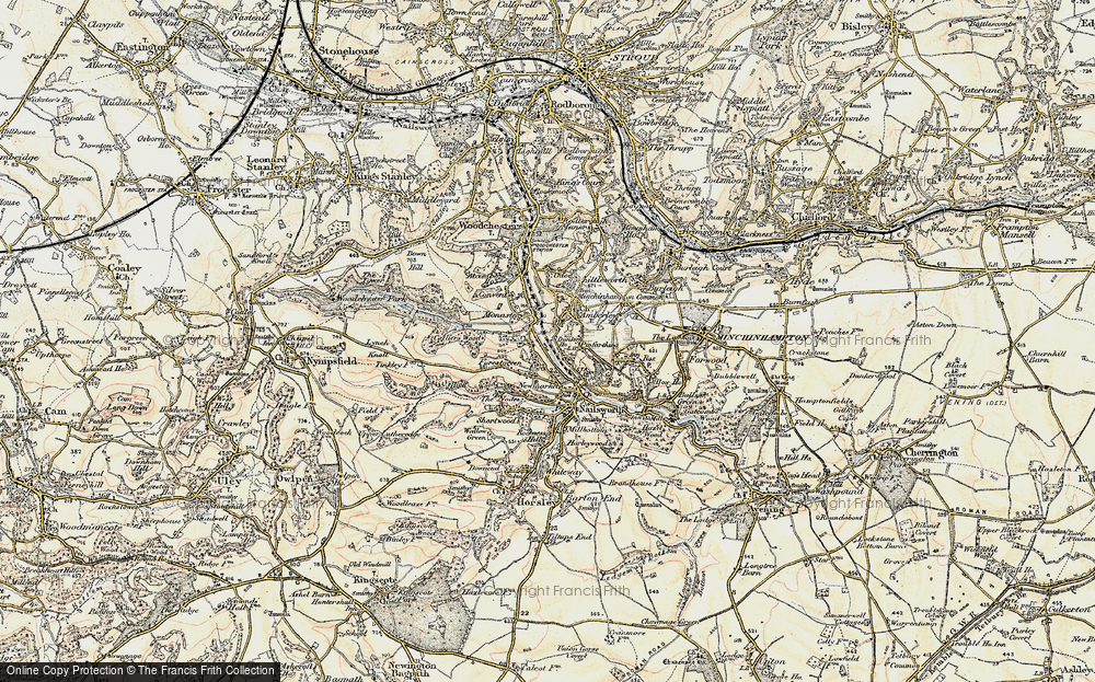Old Map of Forest Green, 1898-1900 in 1898-1900