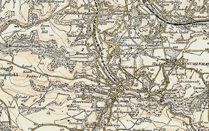 Old map of Forest Green in 1898-1900