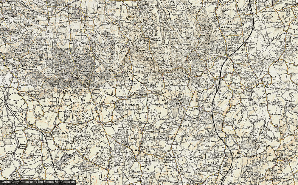 Old Map of Forest Green, 1898-1909 in 1898-1909