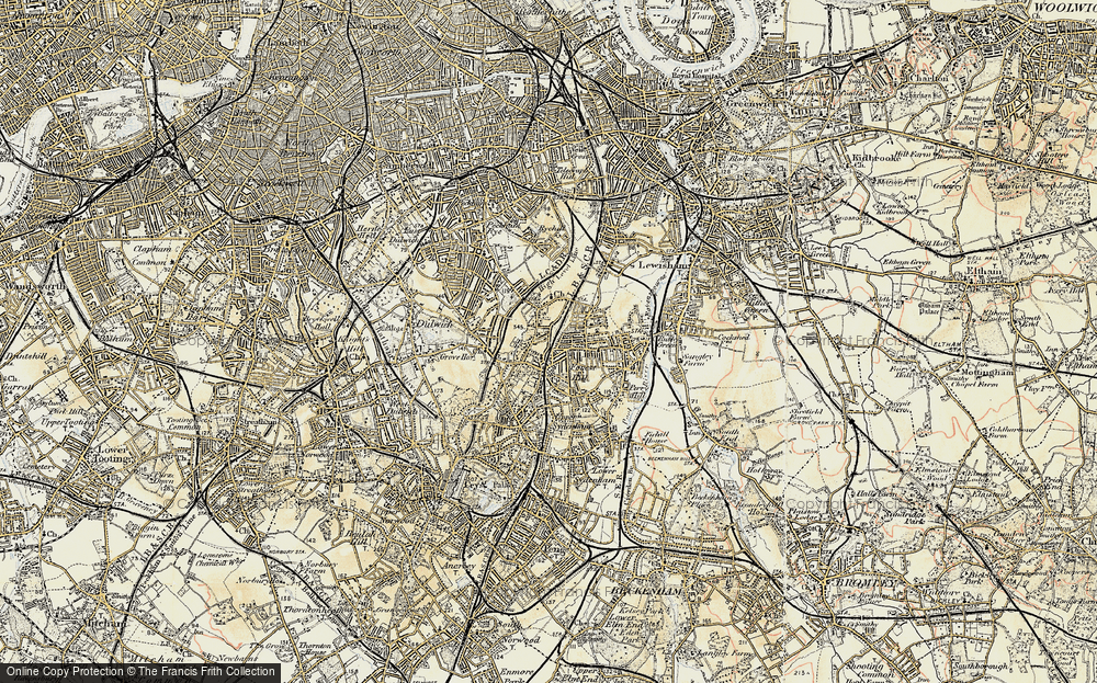 Old Map of Forest Hill, 1897-1902 in 1897-1902