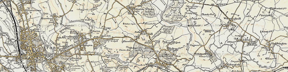 Old map of Forest Hill in 1898-1899