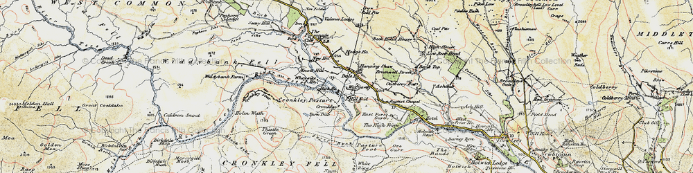 Old map of Wheysike Ho in 1904