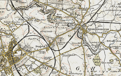 Old map of Forest Lane Head in 1903-1904