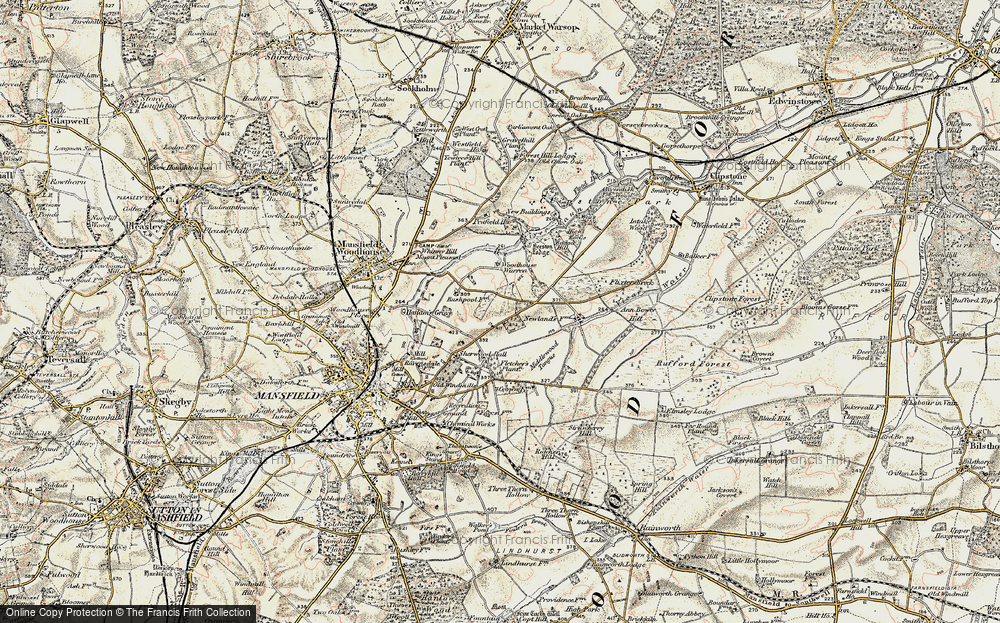 Old Map of Forest Town, 1902-1903 in 1902-1903