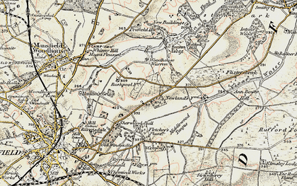 Old map of Forest Town in 1902-1903