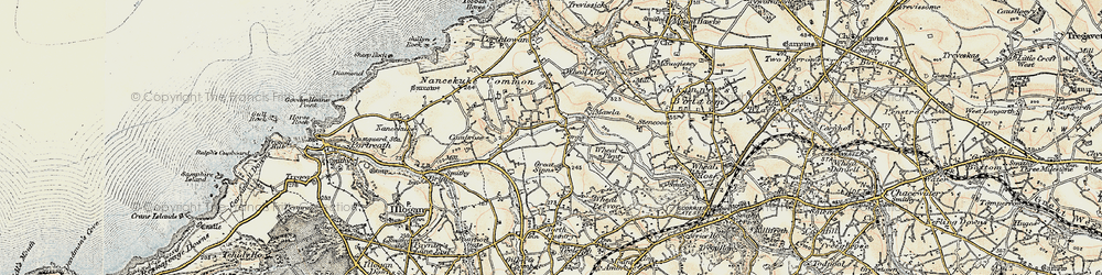 Old map of Forge in 1900