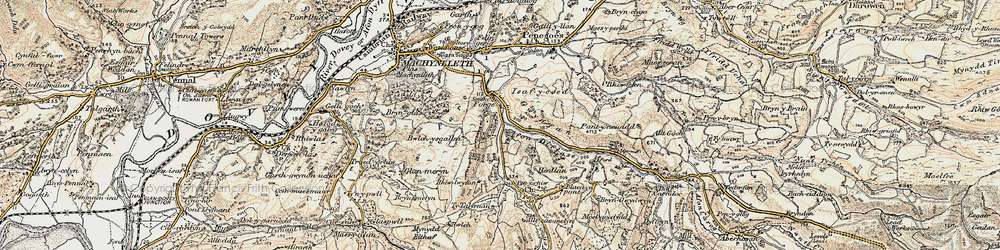 Old map of Brynllwydwyn in 1902-1903