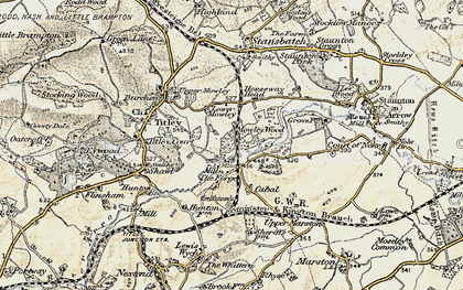 Old map of Forge, The in 1900-1903