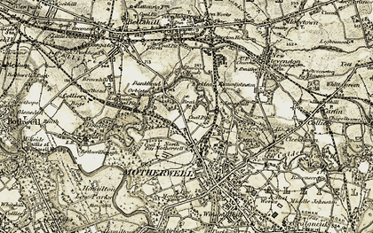 Old map of Forgewood in 1904-1905