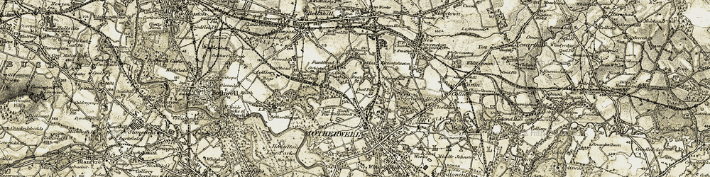 Old map of Forgewood in 1904-1905
