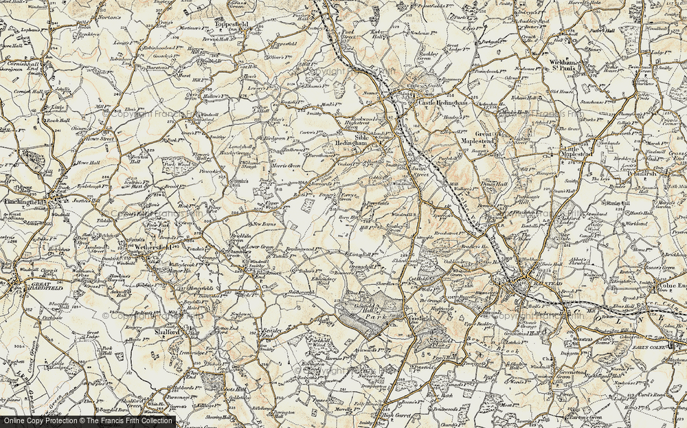 Old Map of Forrey Green, 1898-1899 in 1898-1899