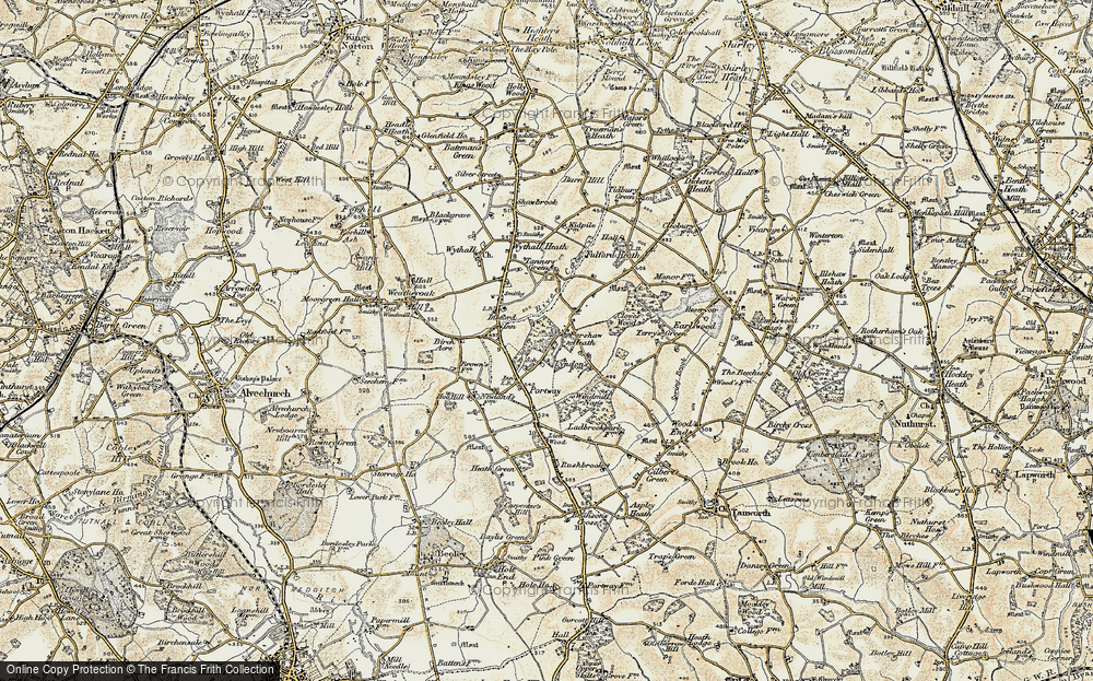 Old Map of Forshaw Heath, 1901-1902 in 1901-1902