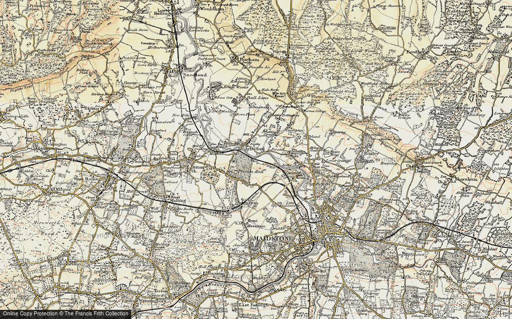 Old Map of Forstal, 1897-1898 in 1897-1898